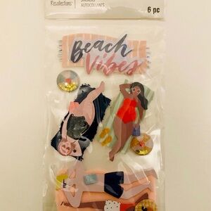 Recollections Beach Vibes Mixed Media Stickers - Multicolor & other crafting LOT